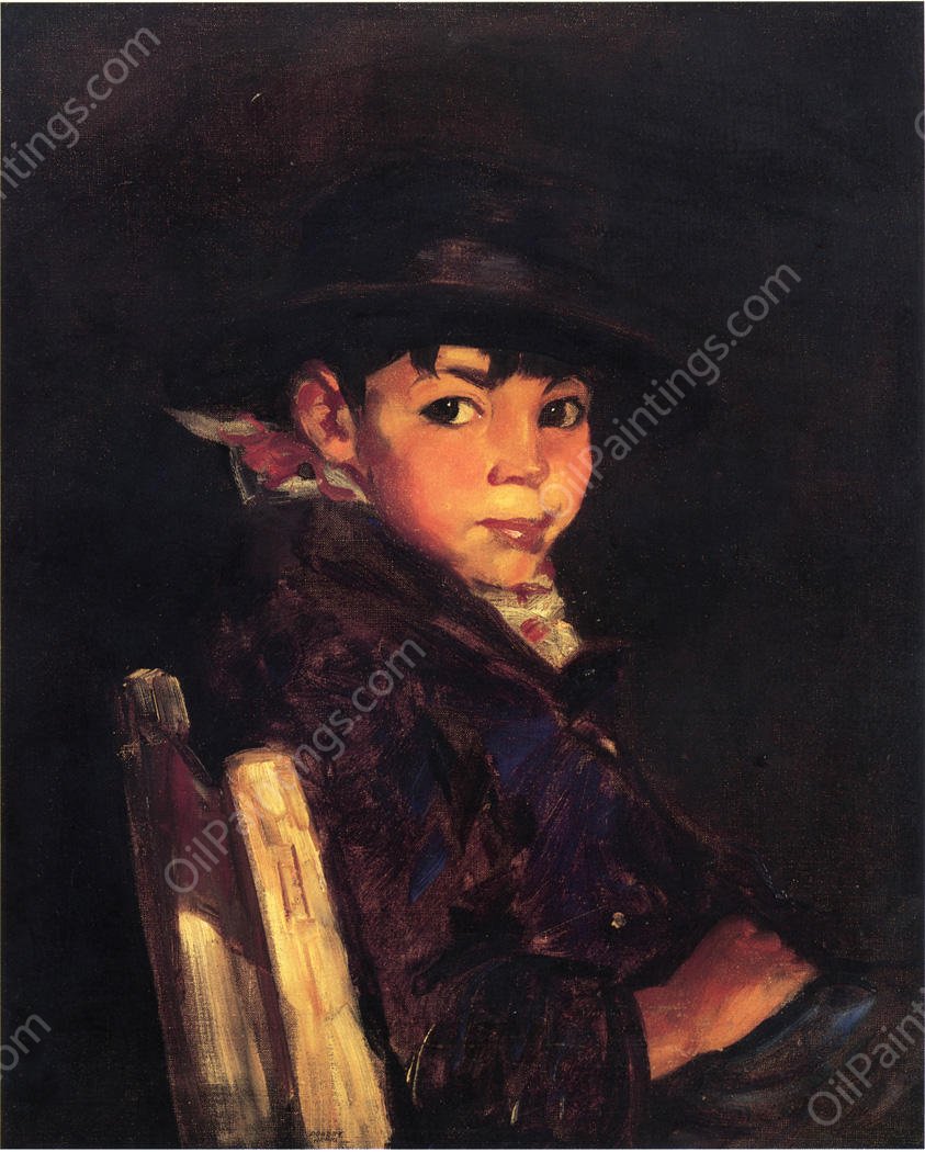 Young Sport by Robert Henri - Hand-Painted Oil Painting Reproduction