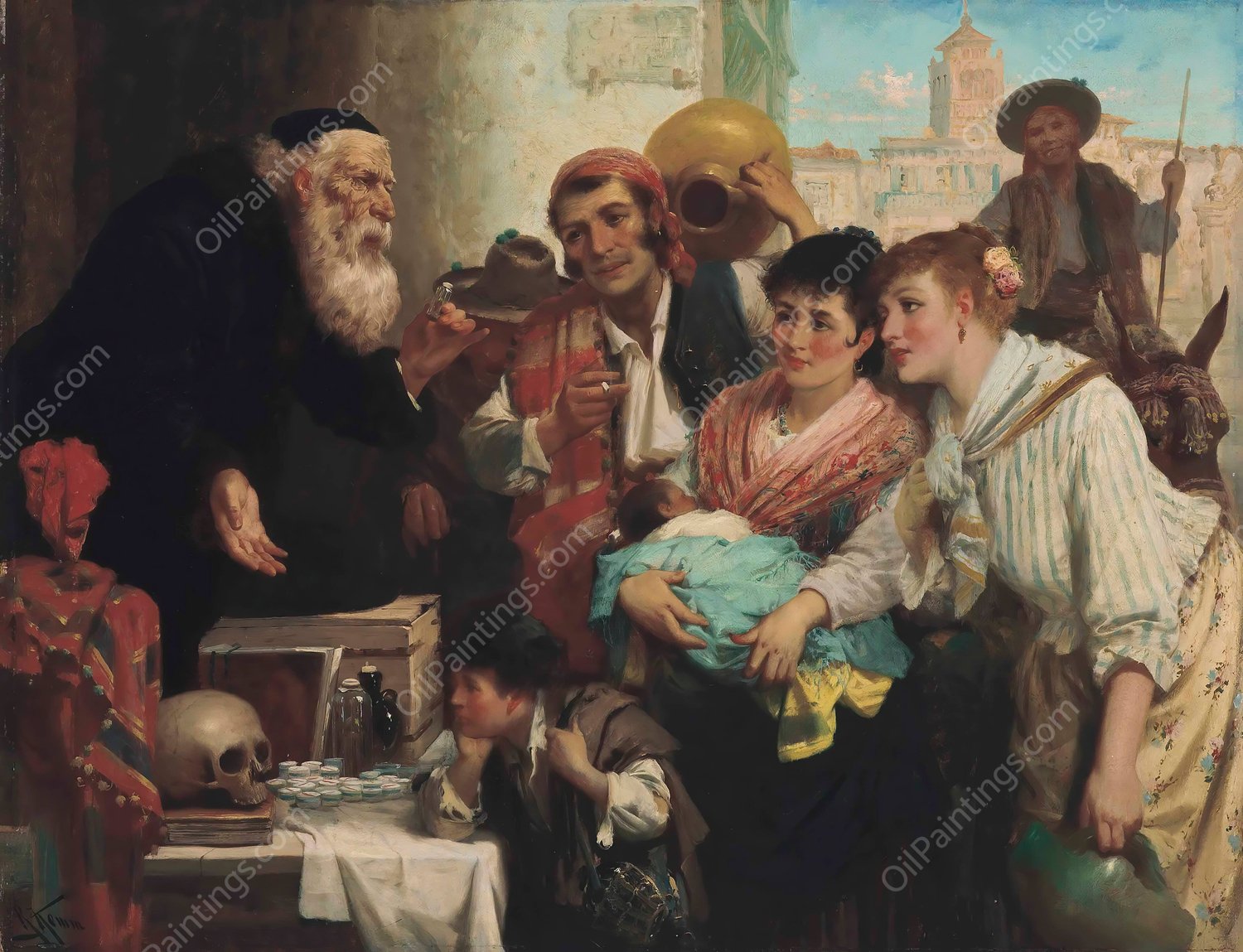 The Apothecary by Robert Kemm - Hand-Painted Oil Painting Reproduction