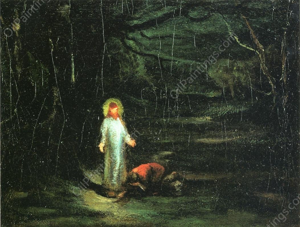 Rabboni by Robert Loftin Newman - Hand-Painted Oil Painting Reproduction