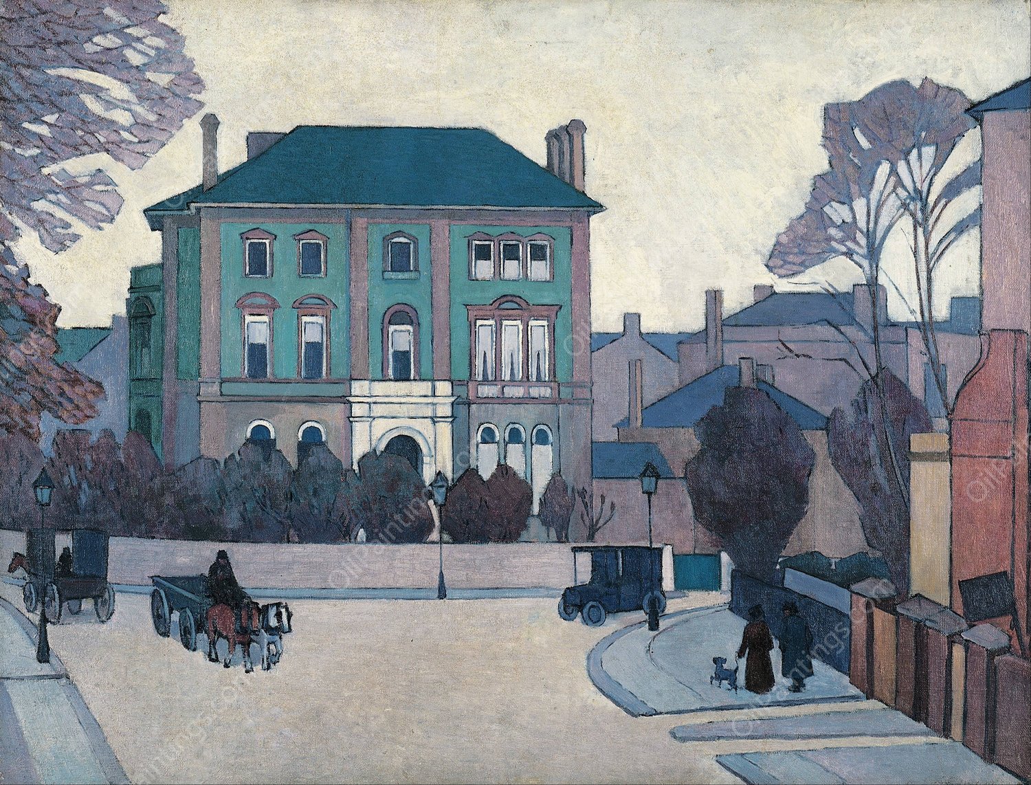 The green house, St John's Wood  by Robert Polhill Bevan - Hand-Painted Oil Painting Reproduction