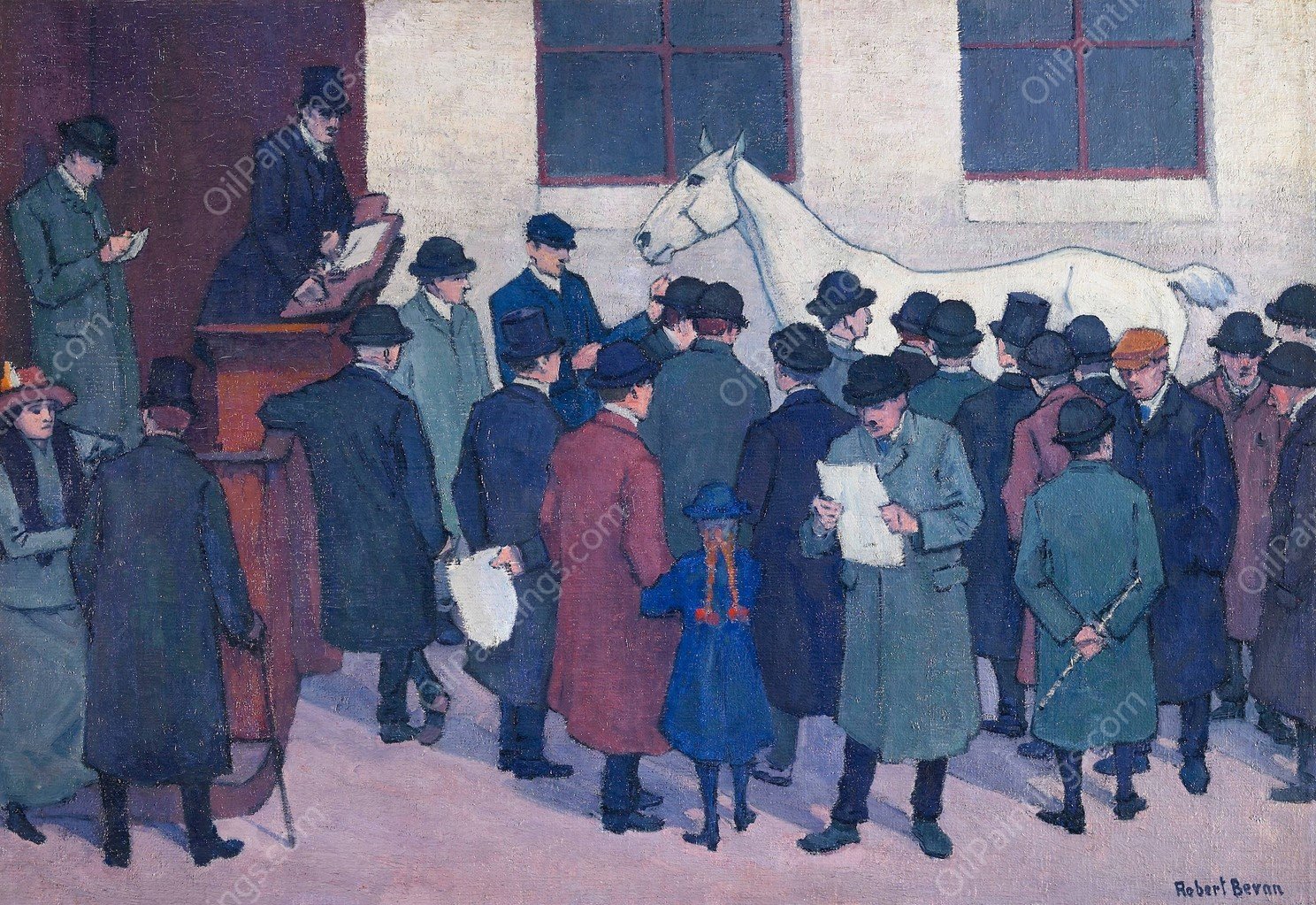 Under the Hammer by Robert Polhill Bevan - Hand-Painted Oil Painting Reproduction