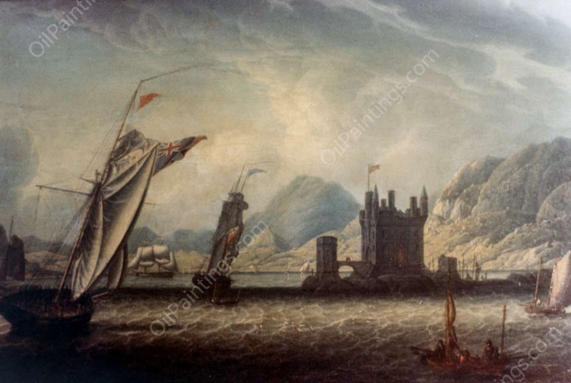 View of the Scottish Coast by Robert Salmon - Hand-Painted Oil Painting Reproduction