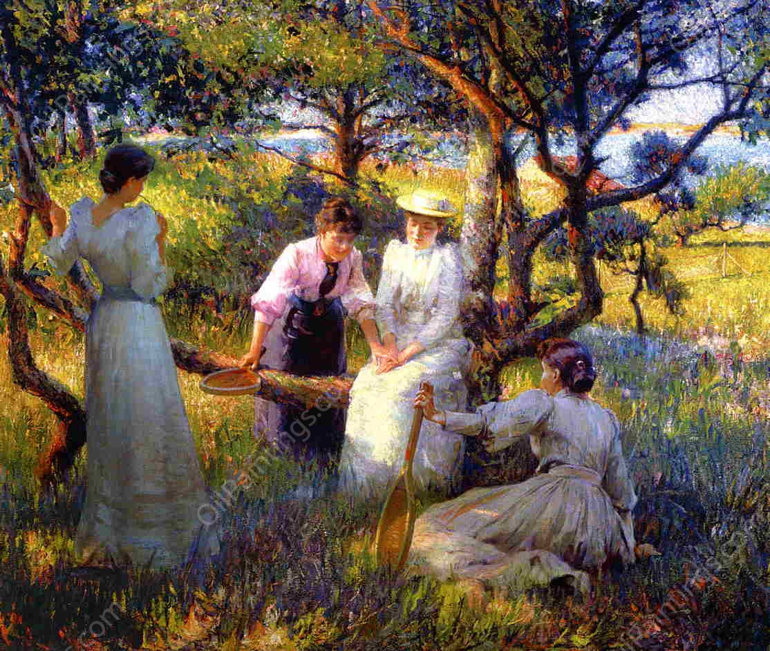 The Ring by Robert Vonnoh - Hand-Painted Oil Painting Reproduction