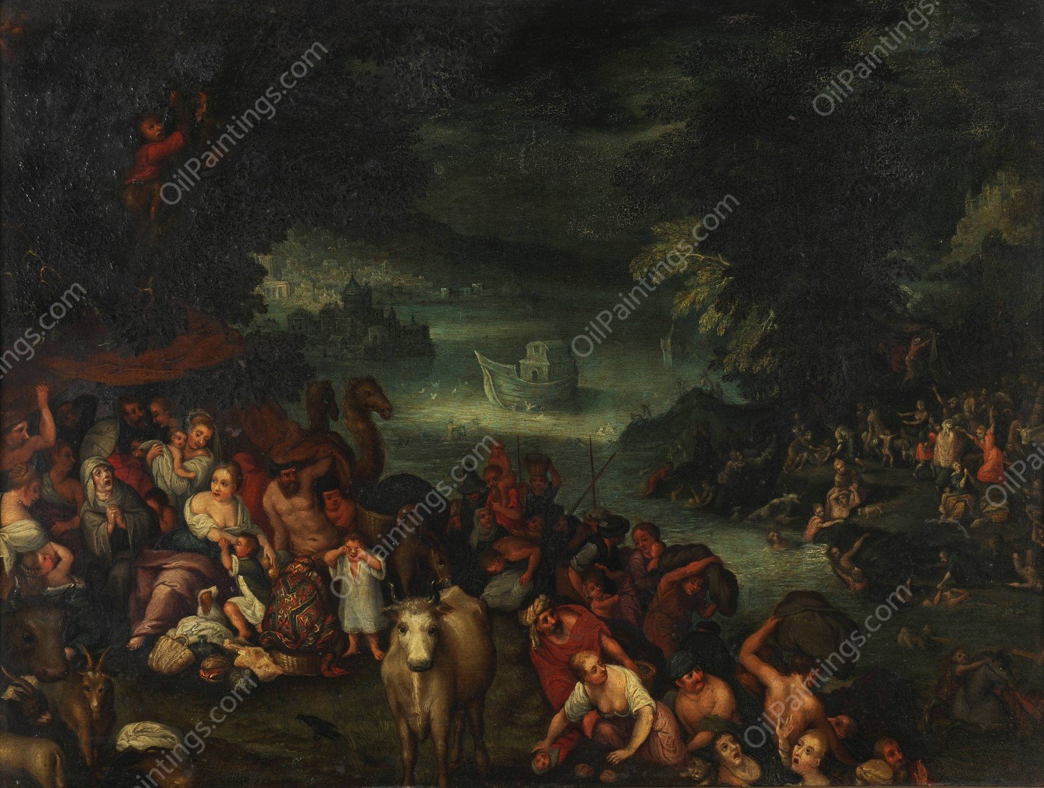 Le Deluge by Roelant Savery - Hand-Painted Oil Painting Reproduction