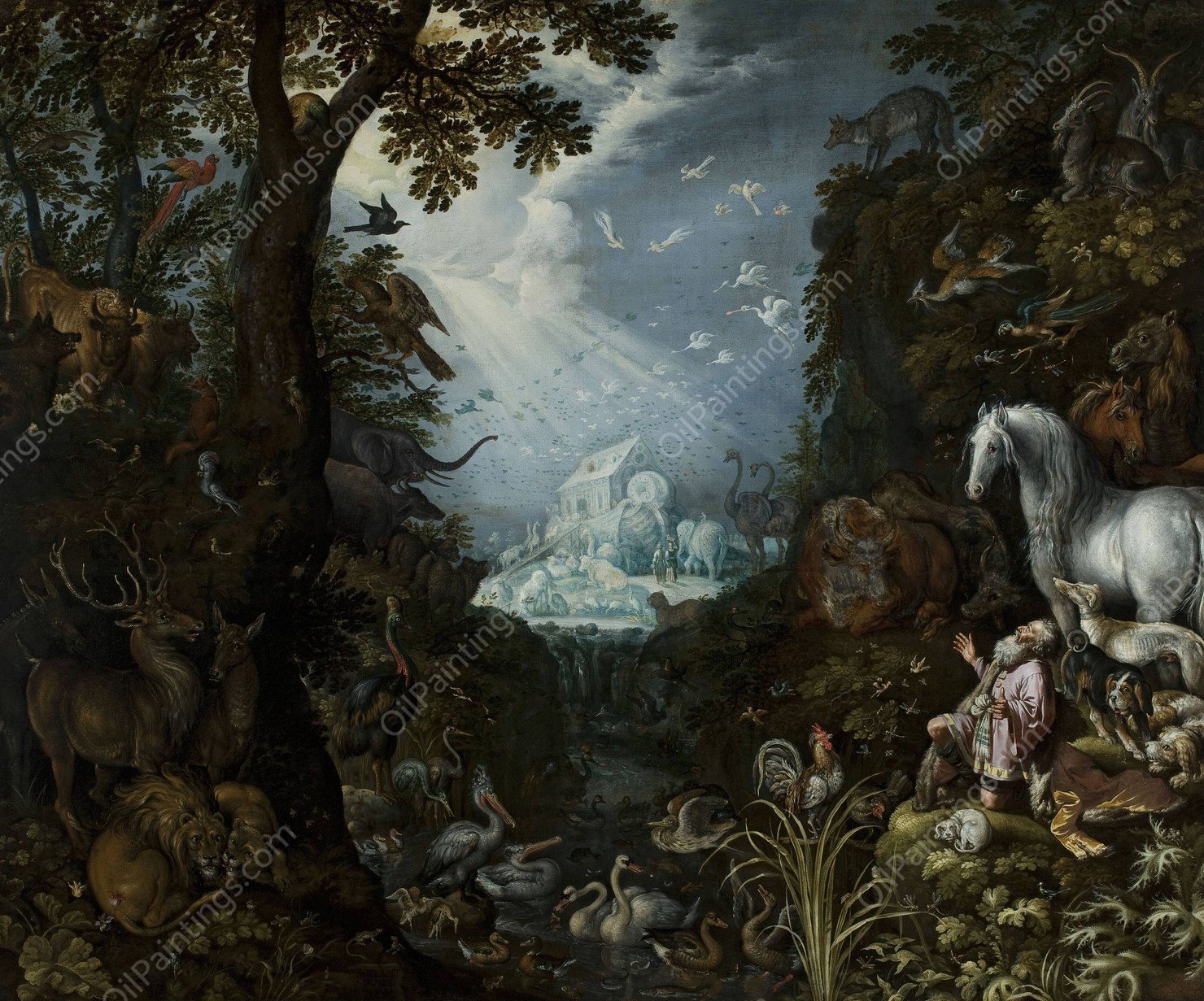 Noah's Ark by Roelant Savery - Hand-Painted Oil Painting Reproduction