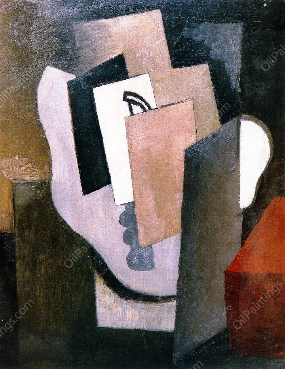 Mask by Roger De La Fresnaye - Hand-Painted Oil Painting Reproduction