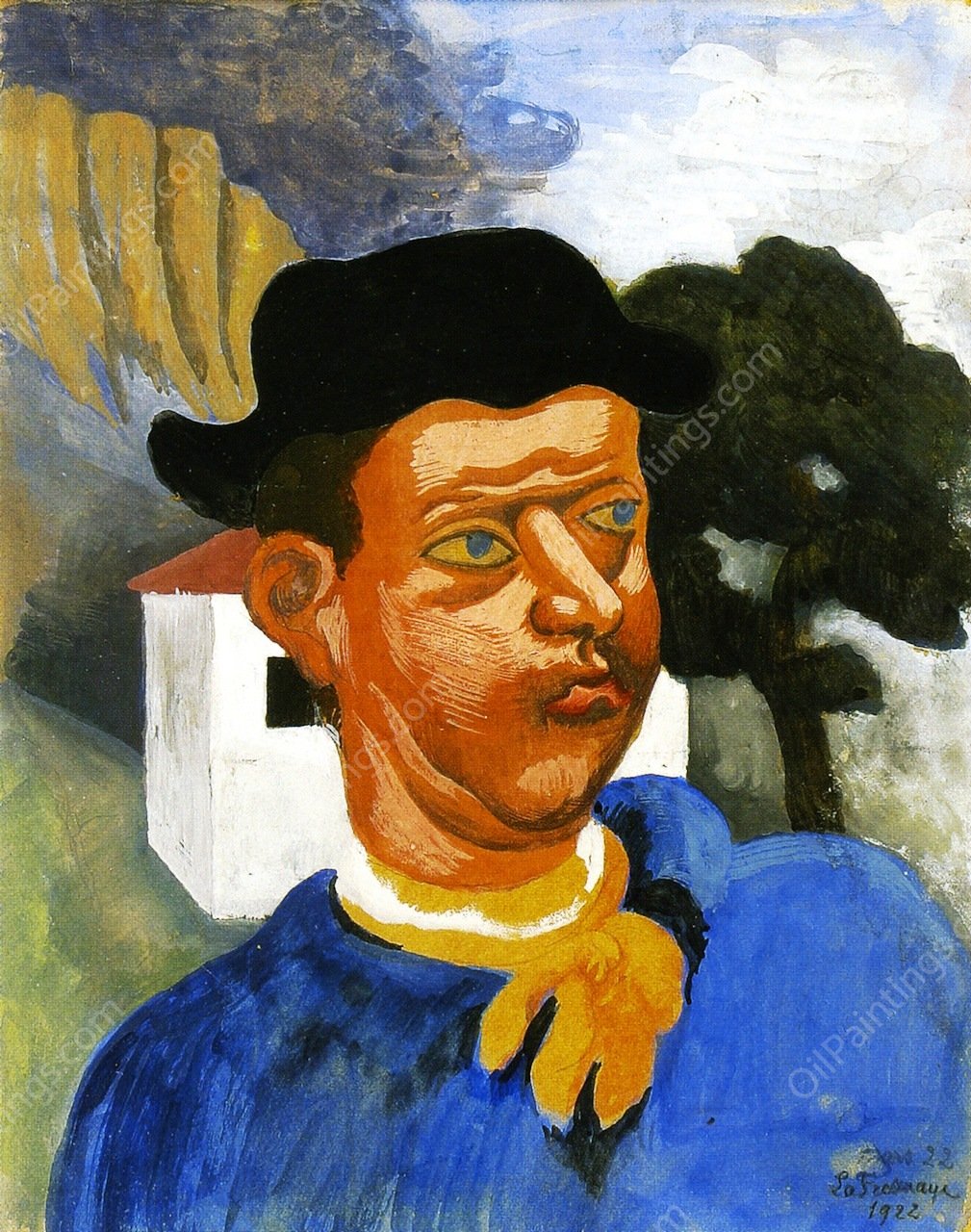 Peasant by Roger De La Fresnaye - Hand-Painted Oil Painting Reproduction