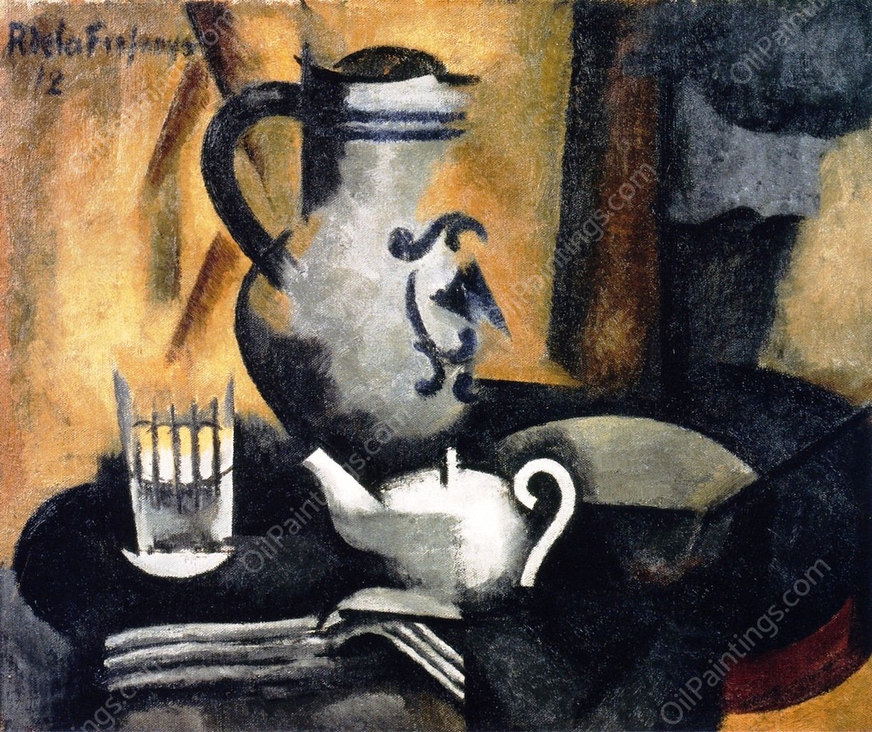 Still Life with Teapot by Roger De La Fresnaye - Hand-Painted Oil Painting Reproduction