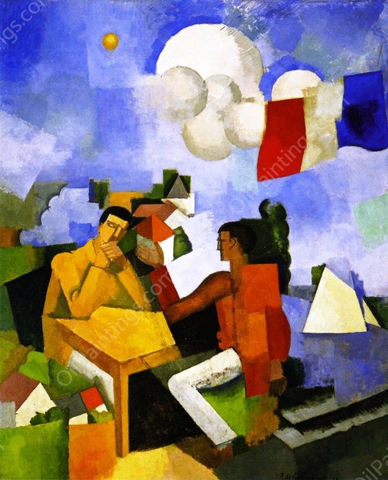 The Conquest of the Air by Roger De La Fresnaye - Hand-Painted Oil Painting Reproduction