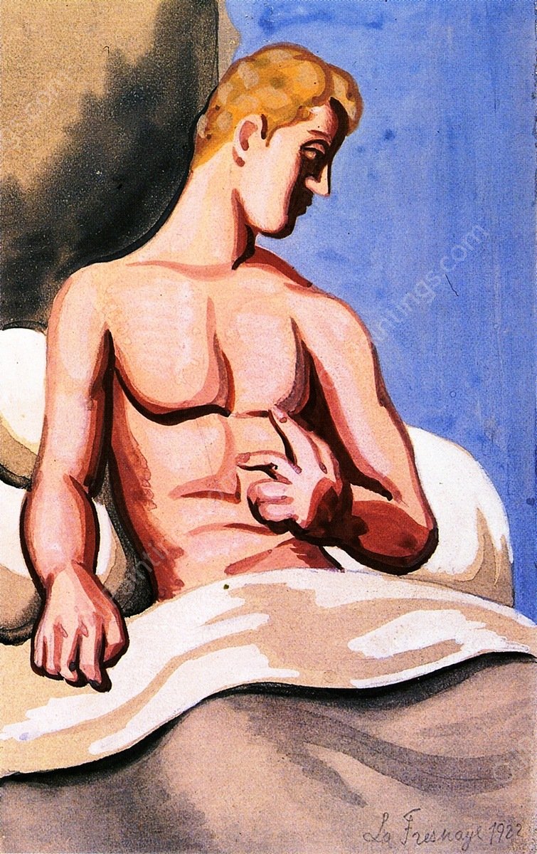 The Patient by Roger De La Fresnaye - Hand-Painted Oil Painting Reproduction