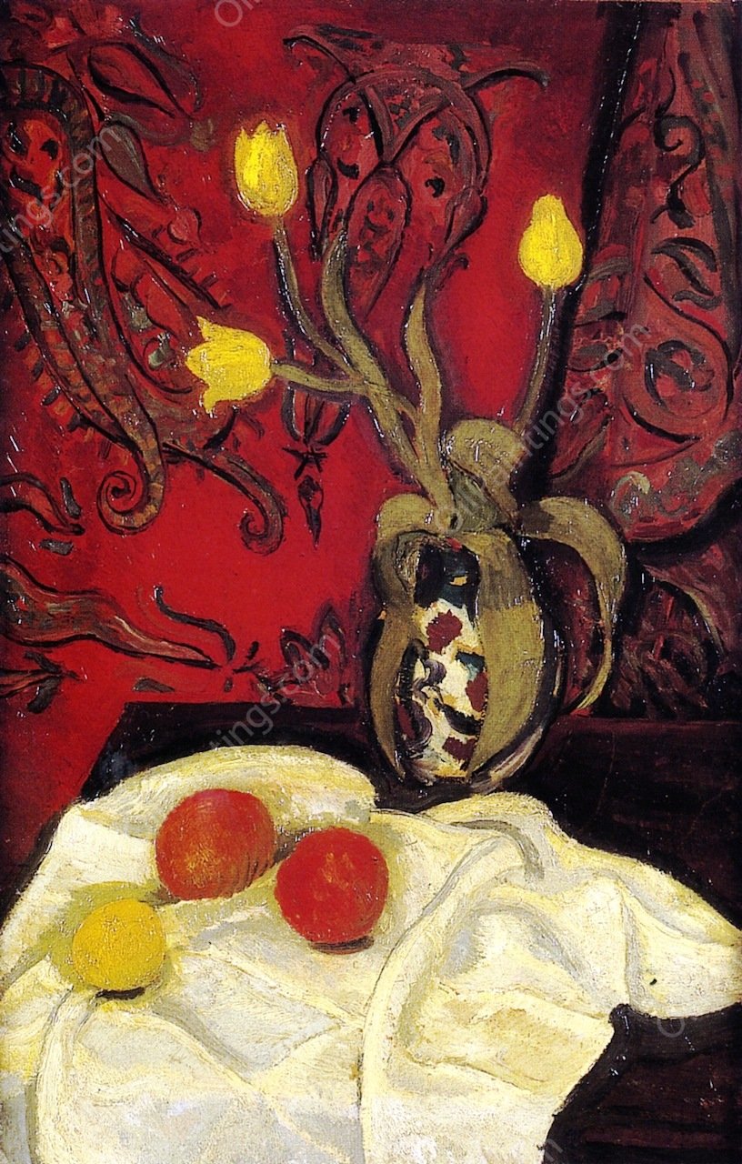 Yellow Tulips by Roger De La Fresnaye - Hand-Painted Oil Painting Reproduction