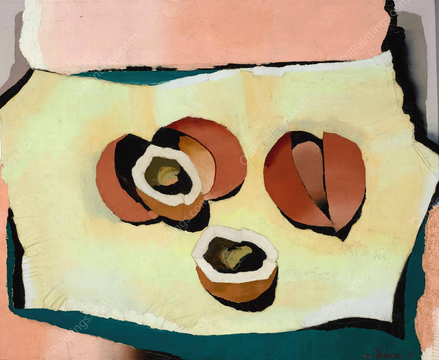 Coconuts  by Romuald Kamil Witkowski - Hand-Painted Oil Painting Reproduction