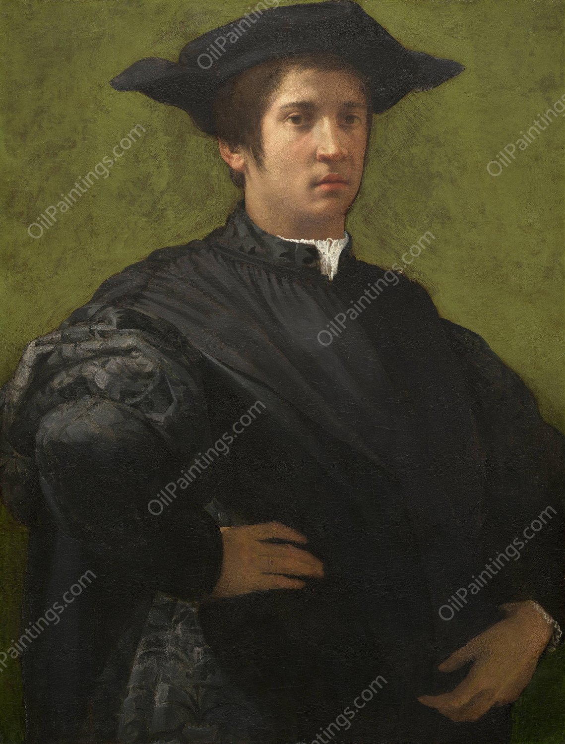 Portrait of a Man  by Rosso Fiorentino - Hand-Painted Oil Painting Reproduction
