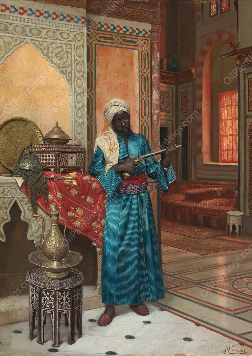 The Palace guard  by Rudolf Weisse - Hand-Painted Oil Painting Reproduction