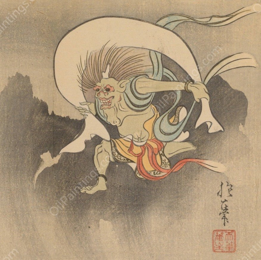 Sakai Hoitsu gajo, Pl.07  by Sakai Hoitsu - Hand-Painted Oil Painting Reproduction