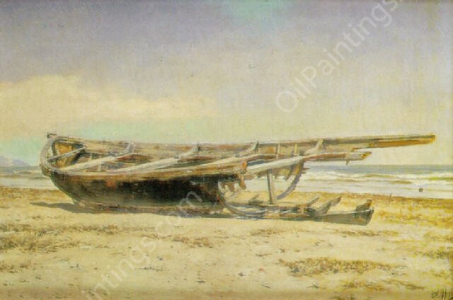 Barca Varada by Salvador Abril y Blasco - Hand-Painted Oil Painting Reproduction