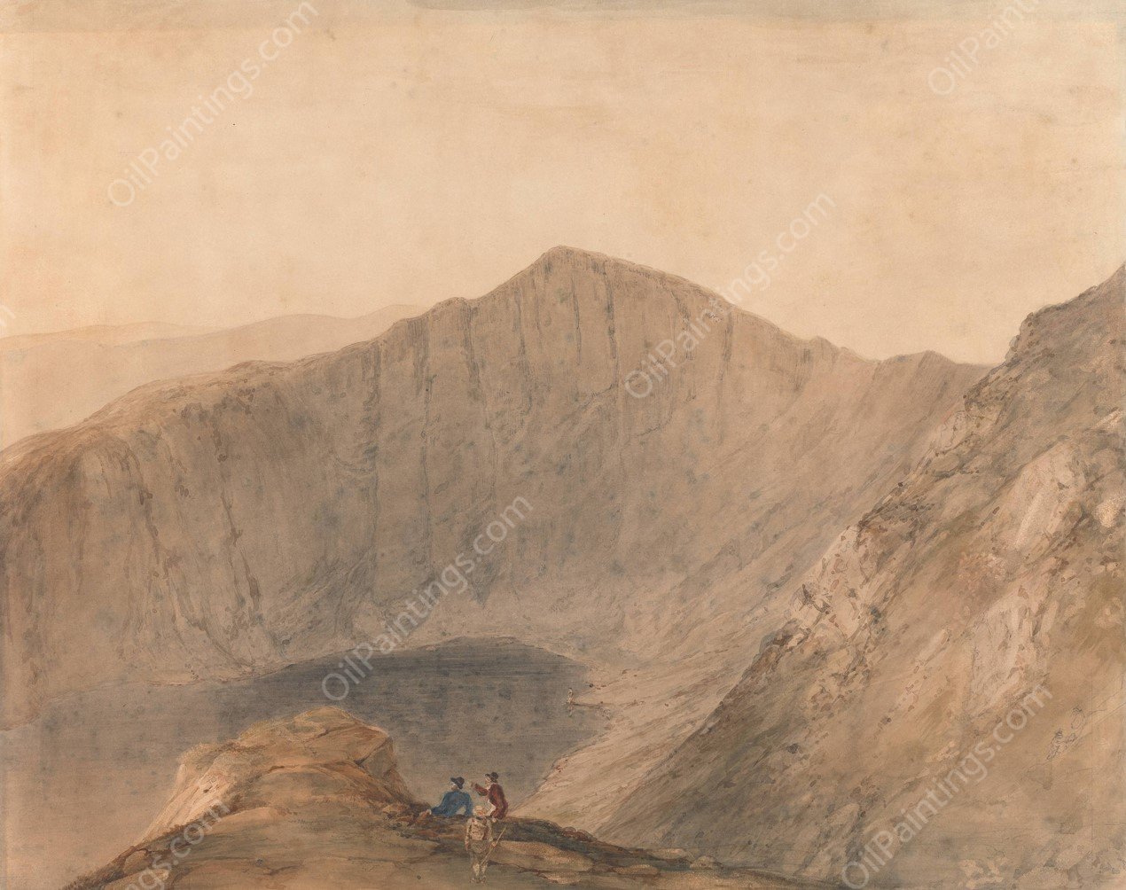 Cader Idris by Samuel Davis - Hand-Painted Oil Painting Reproduction