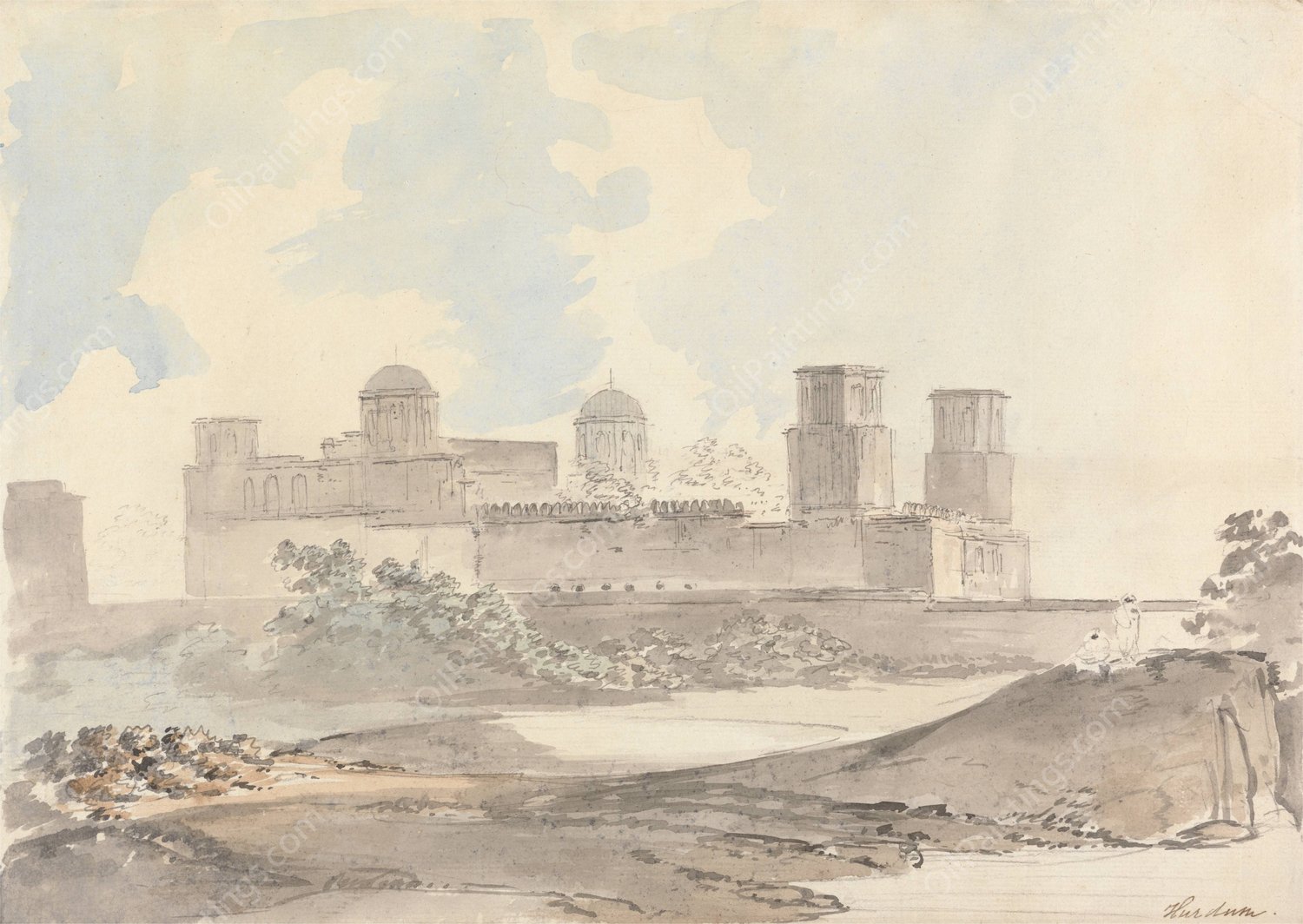 Hurdum by Samuel Davis - Hand-Painted Oil Painting Reproduction