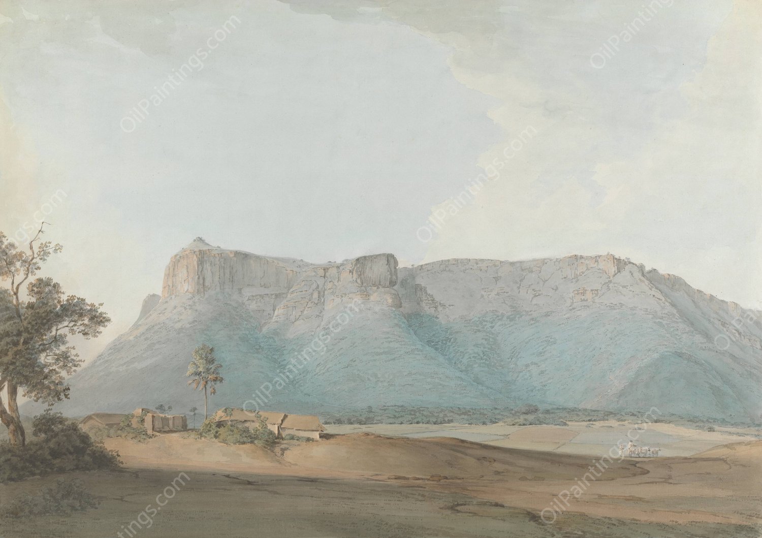 Rhotas from Akberpore  by Samuel Davis - Hand-Painted Oil Painting Reproduction