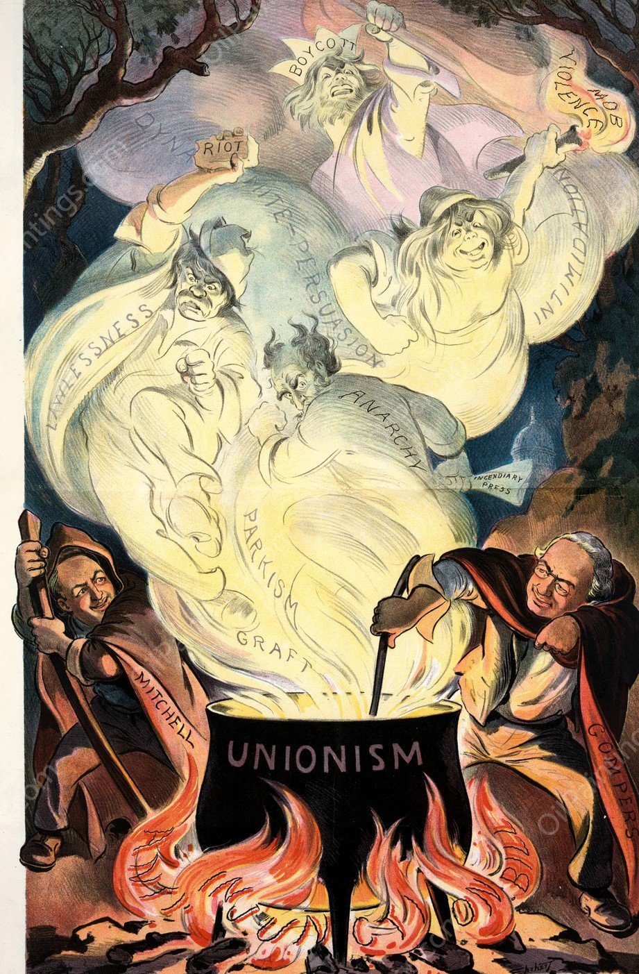 A dangerous brew  by Samuel Ehrhart - Hand-Painted Oil Painting Reproduction