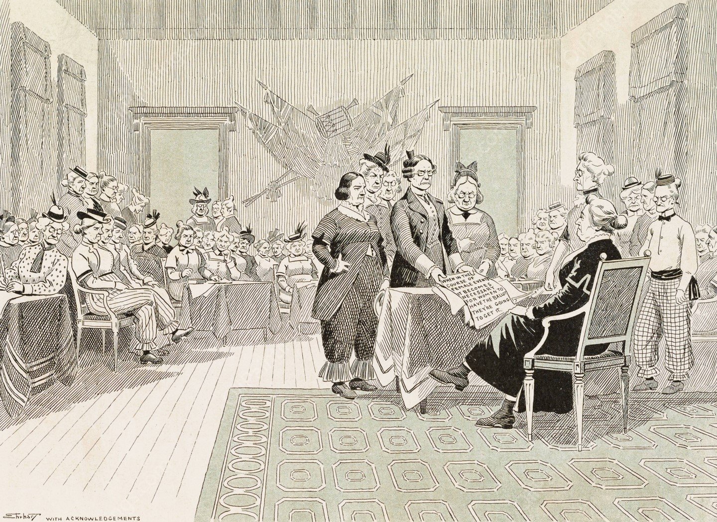 Signing the declaration of their independence  by Samuel Ehrhart - Hand-Painted Oil Painting Reproduction