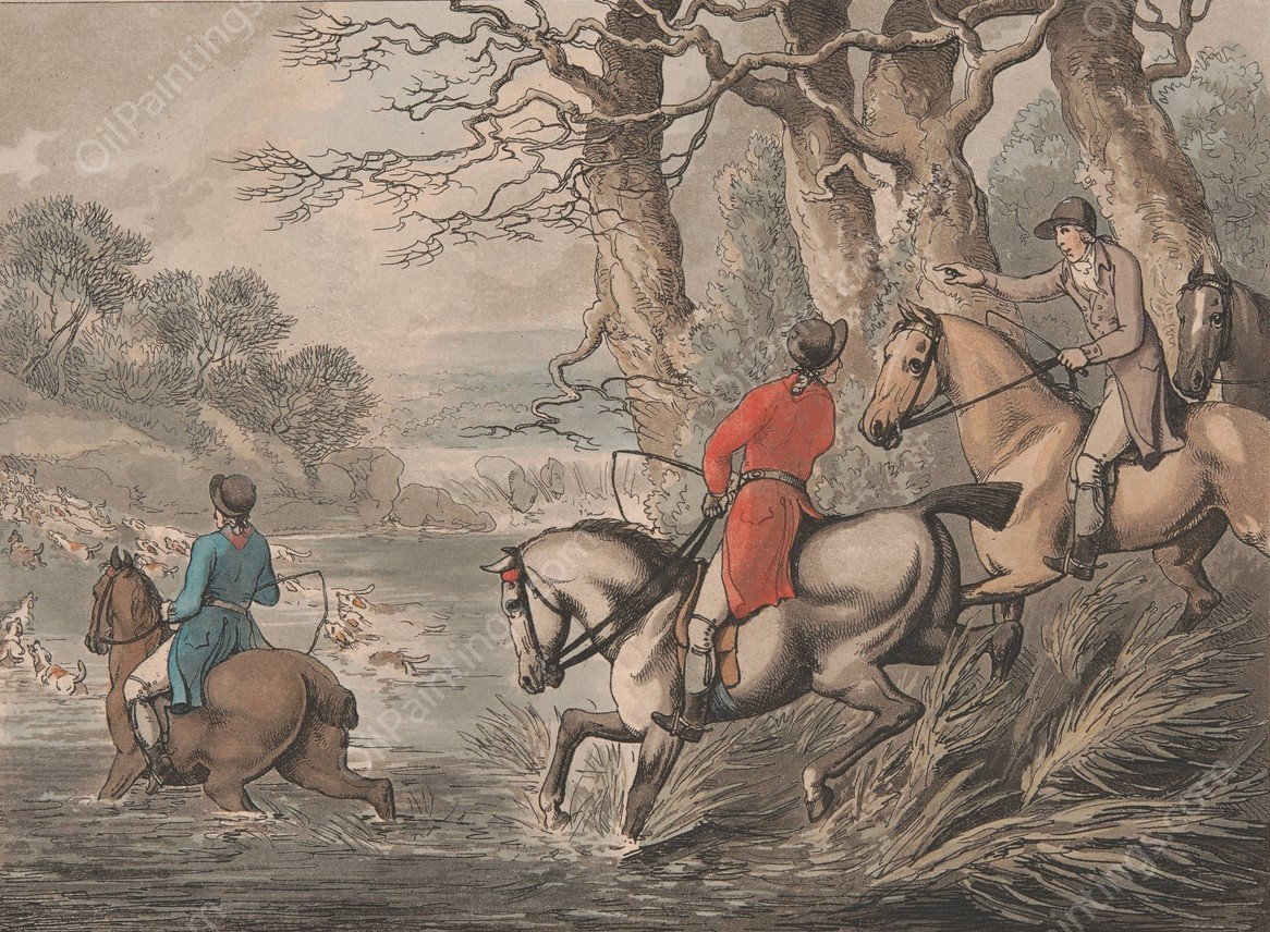 Into the perilous flood  by Samuel Howitt - Hand-Painted Oil Painting Reproduction