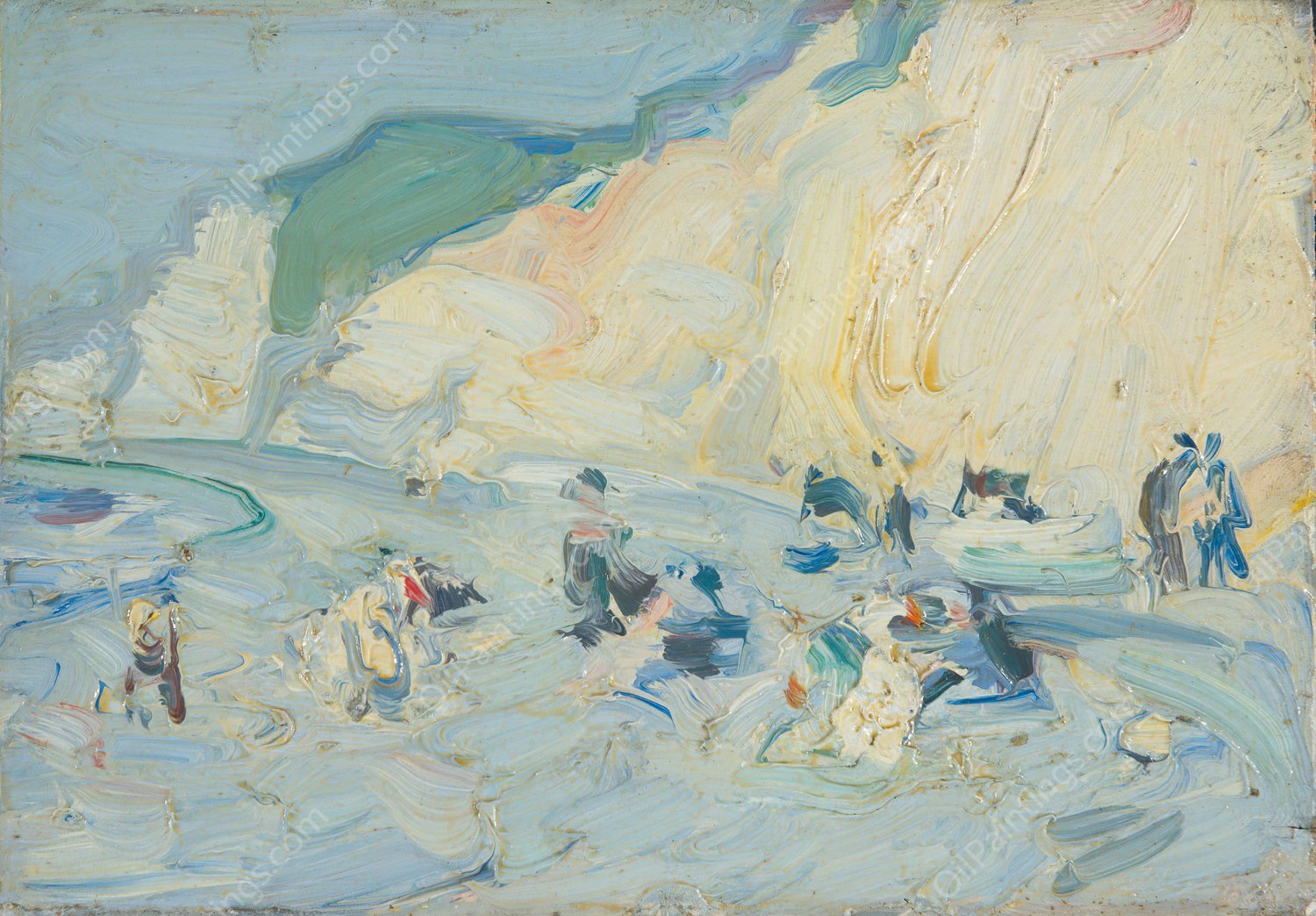 Berneval, France  by Samuel John Peploe - Hand-Painted Oil Painting Reproduction