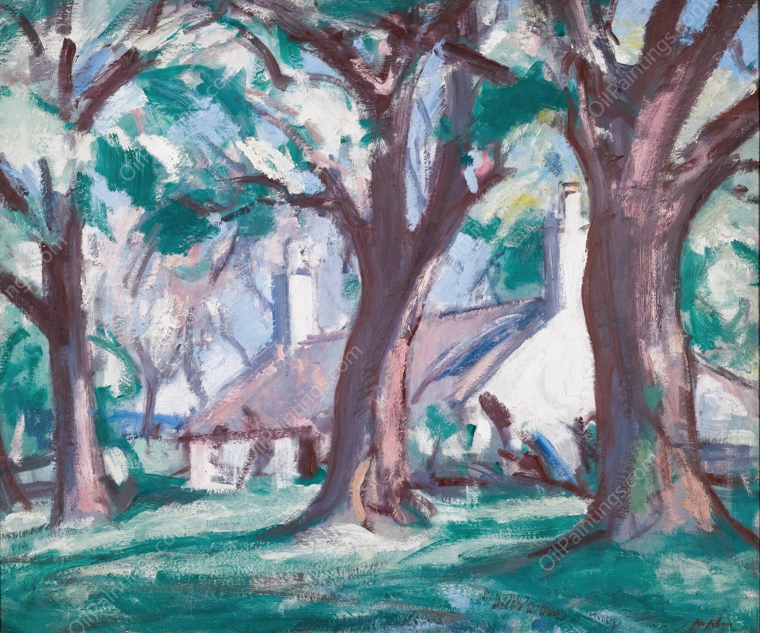 Kirkcudbright by Samuel John Peploe - Hand-Painted Oil Painting Reproduction