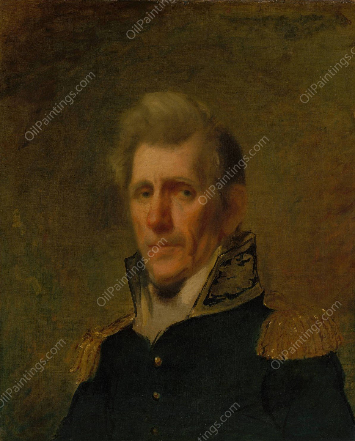 General Andrew Jackson  by Samuel Lovett Waldo - Hand-Painted Oil Painting Reproduction