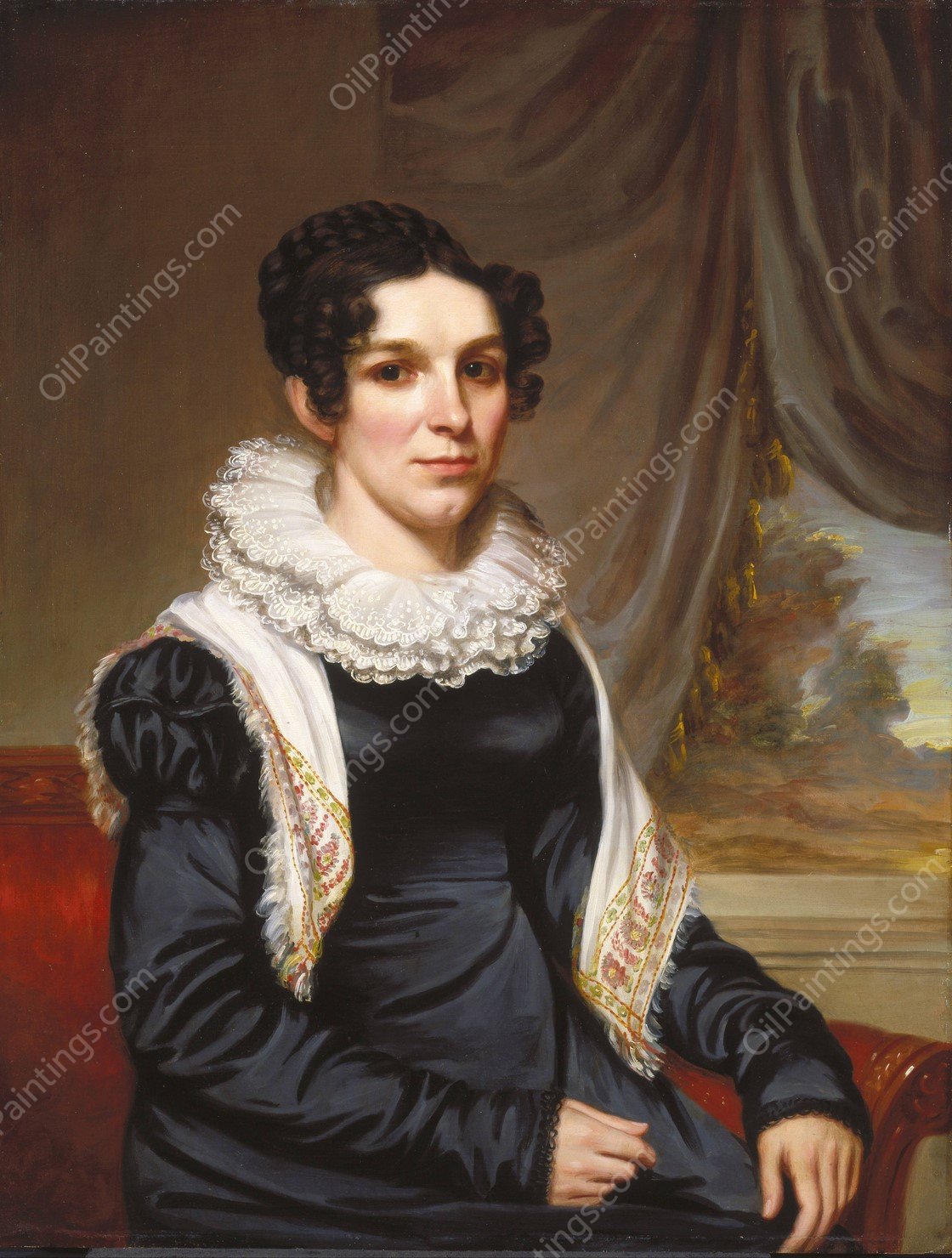 Maria Clarissa Leavitt by Samuel Lovett Waldo - Hand-Painted Oil Painting Reproduction