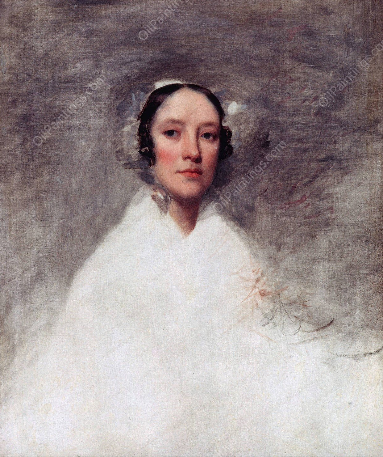 Mrs. Samuel L. Waldo  by Samuel Lovett Waldo - Hand-Painted Oil Painting Reproduction