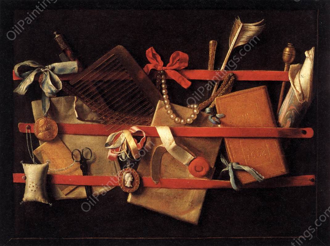 Tromp-l'oeil Still-Life by Samuel Van Hoogstraten - Hand-Painted Oil Painting Reproduction