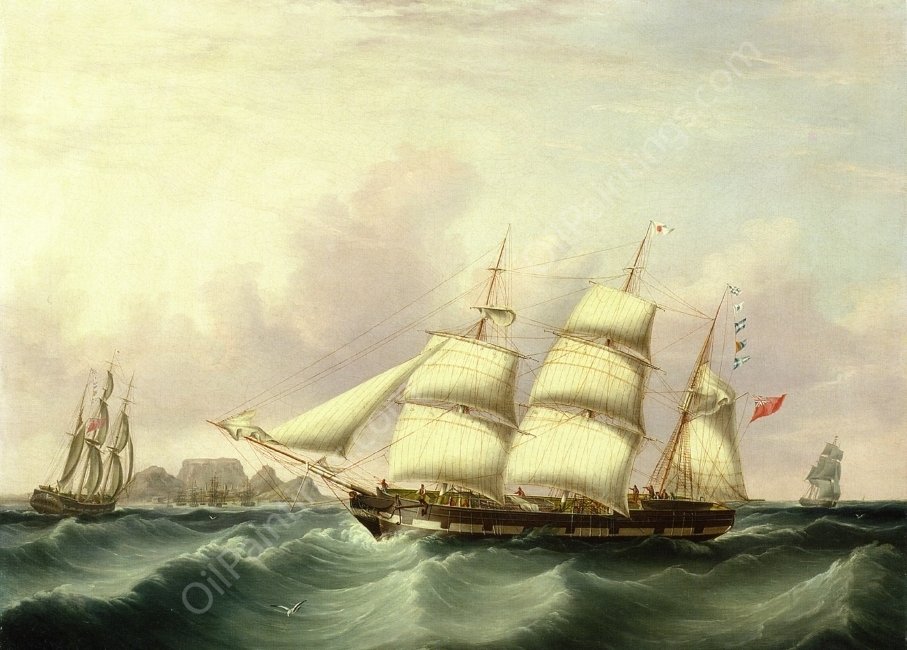 The 'Alert' of Liverpool off Capetown by Samuel Walters - Hand-Painted Oil Painting Reproduction