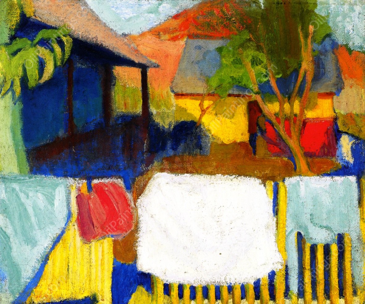 A Miner's Garden In Nagybanya by Sandor Galimberti - Hand-Painted Oil Painting Reproduction