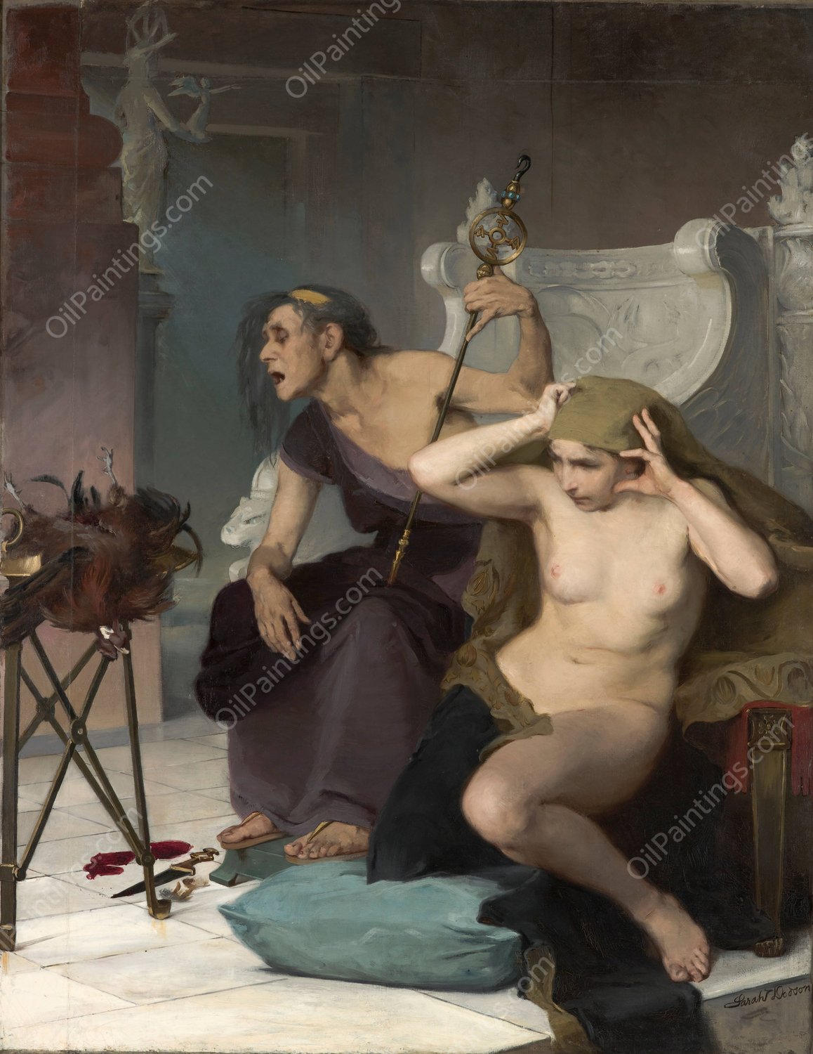 The Bacidae  by Sarah Paxton Ball Dodson - Hand-Painted Oil Painting Reproduction