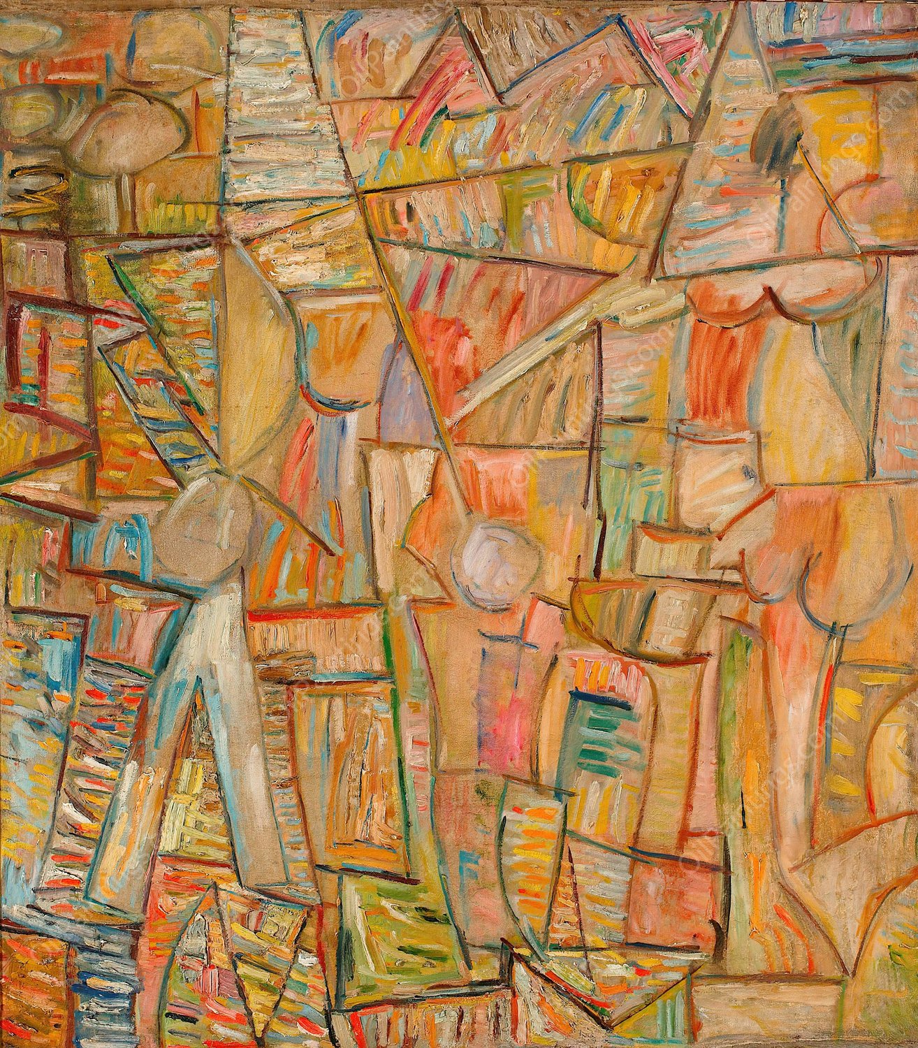 Composition  by Sasza Blonder - Hand-Painted Oil Painting Reproduction