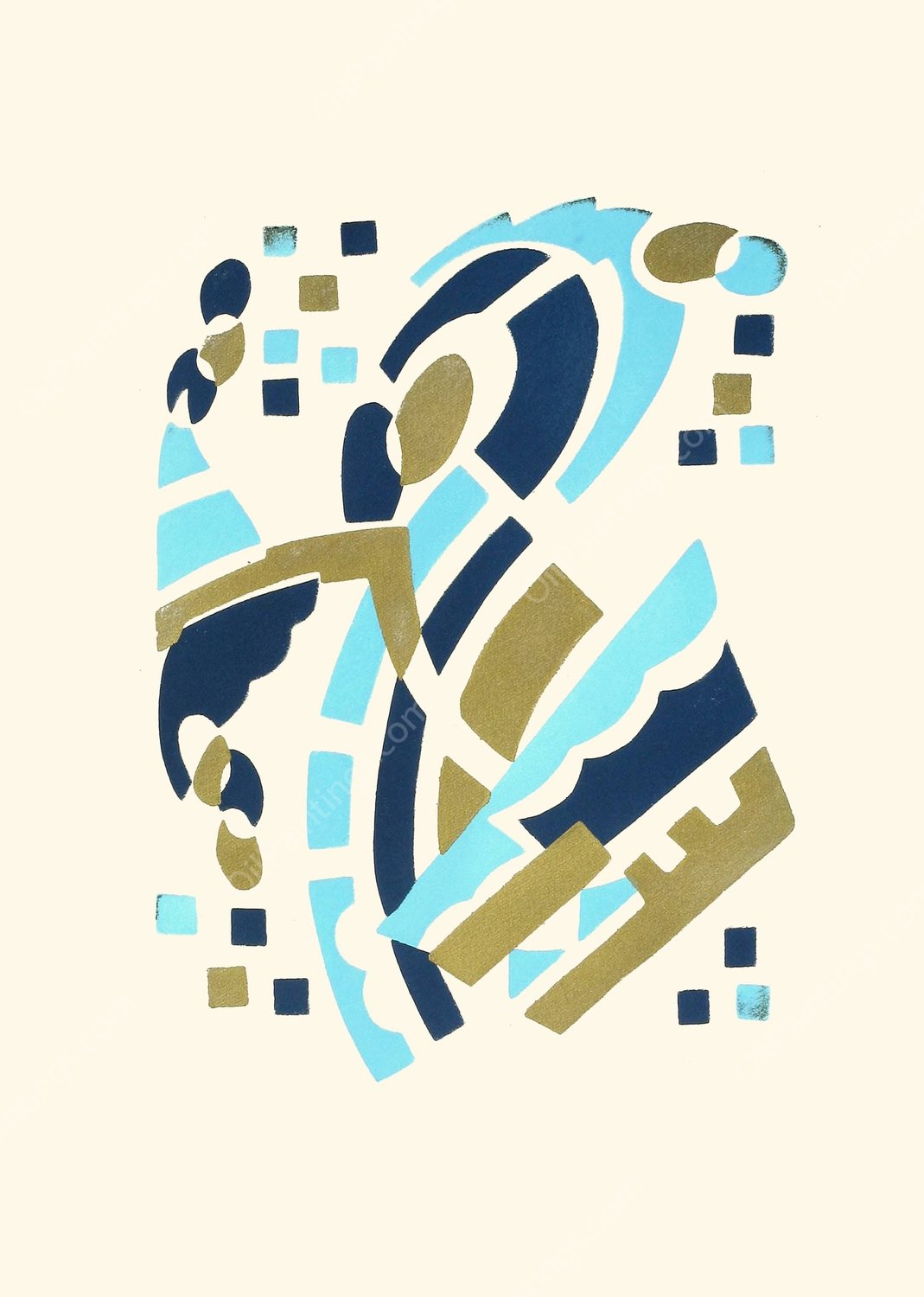 Fleurs, Texte Et Vingt-Six Planches En Couleurs 06  by Serge Gladky - Hand-Painted Oil Painting Reproduction