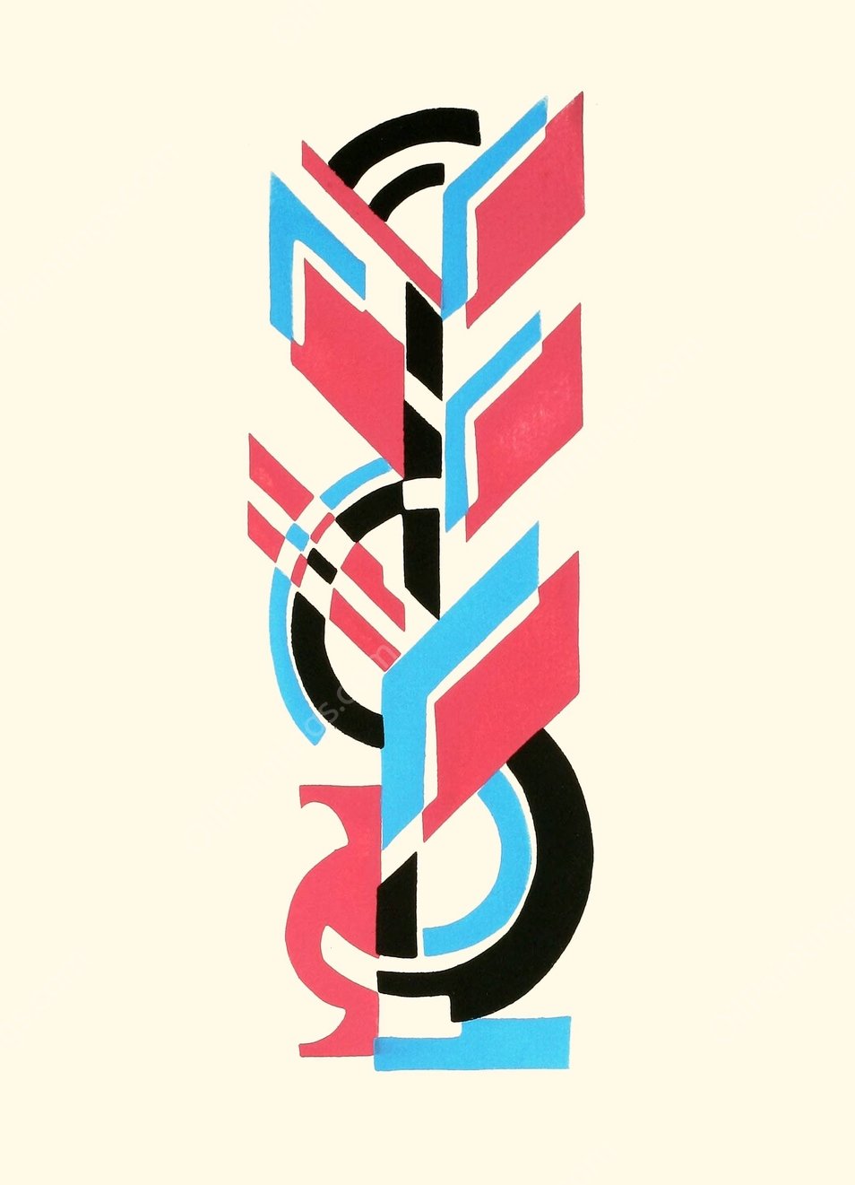 Fleurs, Texte Et Vingt-Six Planches En Couleurs 09  by Serge Gladky - Hand-Painted Oil Painting Reproduction