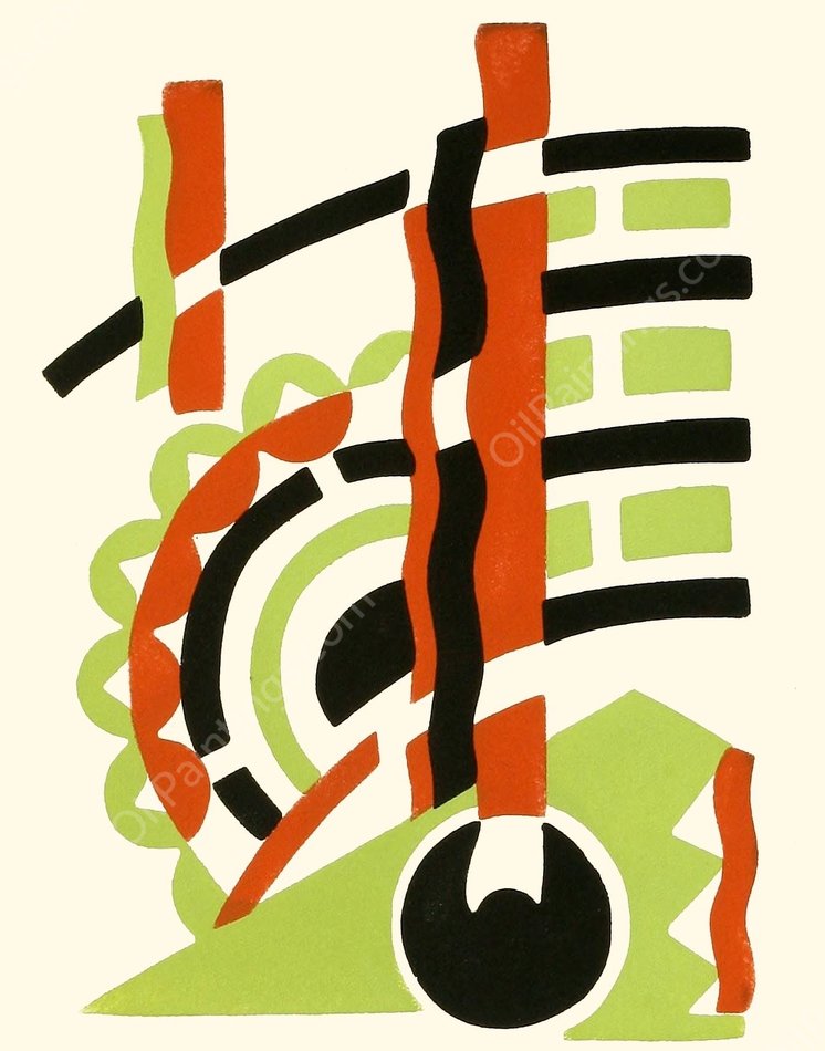 Fleurs, Texte Et Vingt-Six Planches En Couleurs 12  by Serge Gladky - Hand-Painted Oil Painting Reproduction