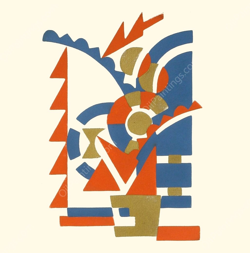 Fleurs, Texte Et Vingt-Six Planches En Couleurs 13  by Serge Gladky - Hand-Painted Oil Painting Reproduction