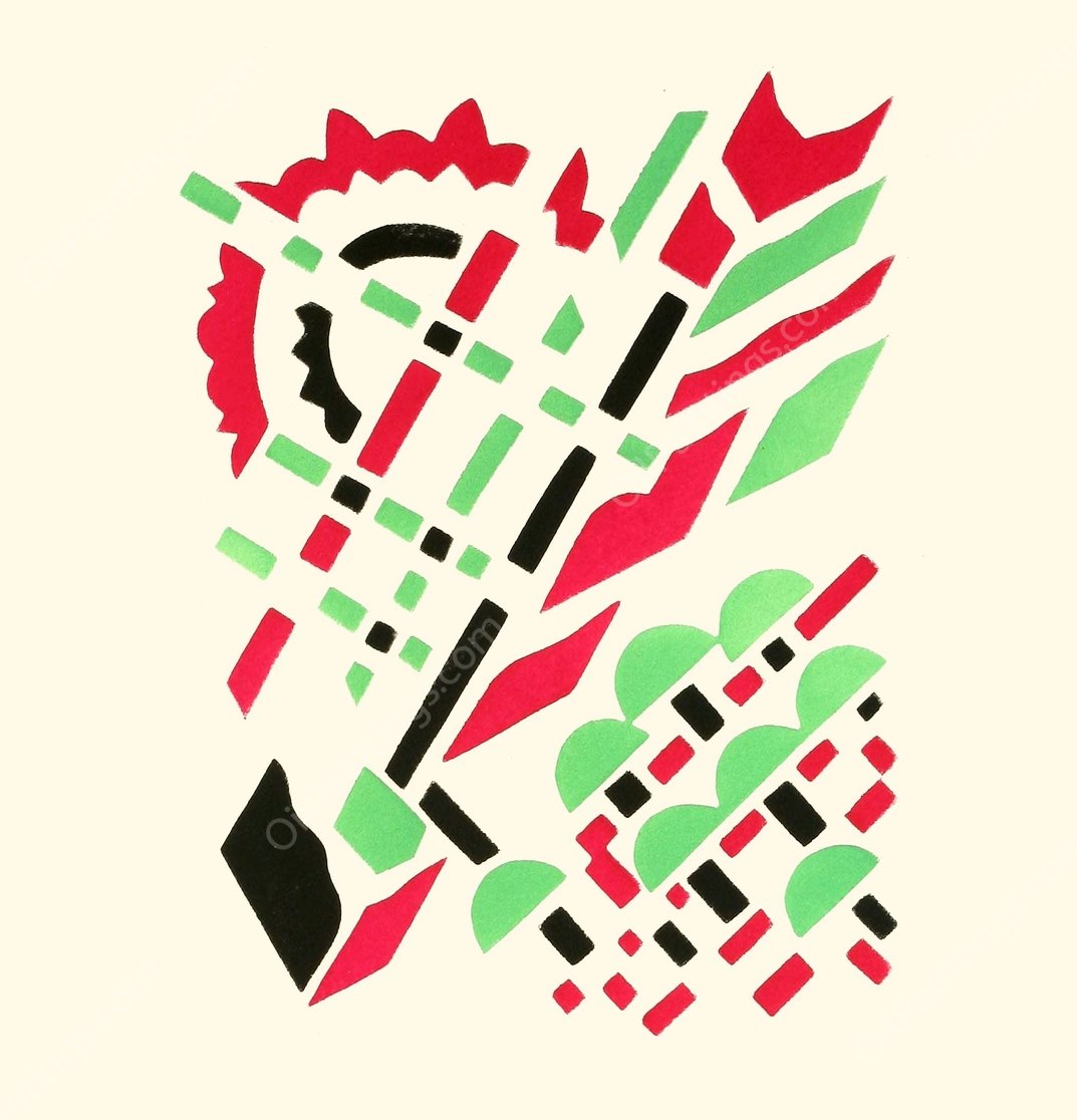 Fleurs, Texte Et Vingt-Six Planches En Couleurs 15  by Serge Gladky - Hand-Painted Oil Painting Reproduction