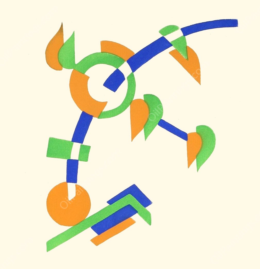 Fleurs, Texte Et Vingt-Six Planches En Couleurs 16  by Serge Gladky - Hand-Painted Oil Painting Reproduction