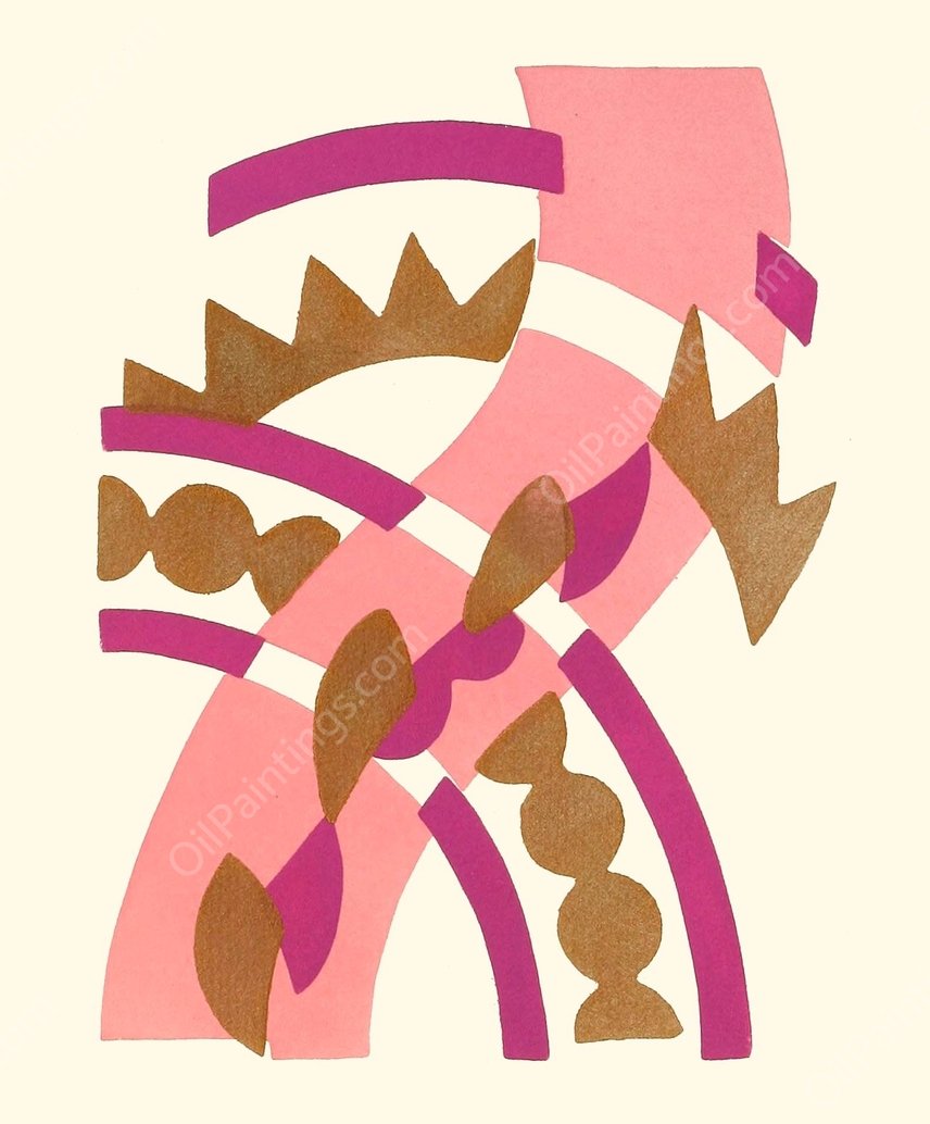 Fleurs, Texte Et Vingt-Six Planches En Couleurs 20  by Serge Gladky - Hand-Painted Oil Painting Reproduction