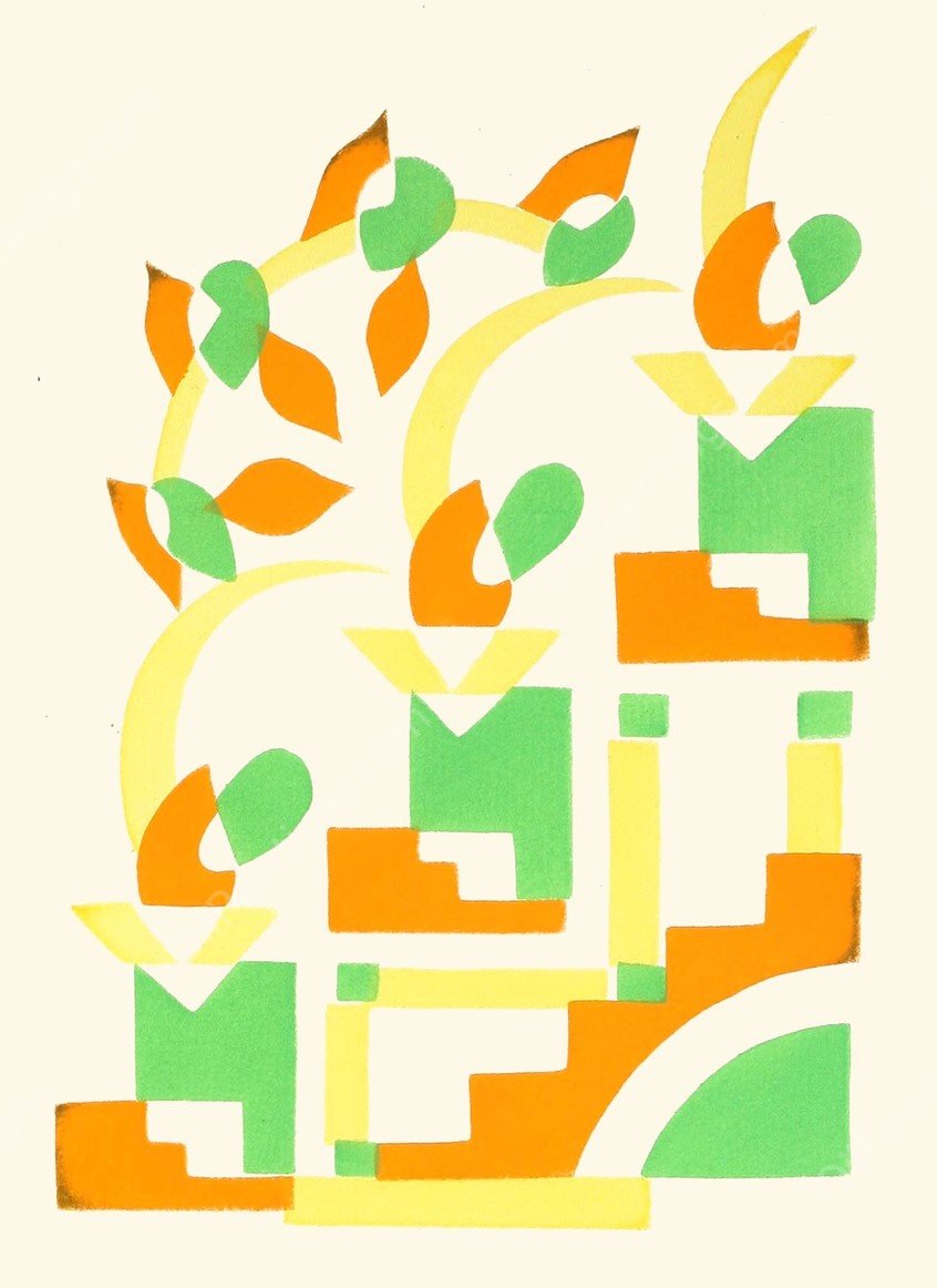 Fleurs, Texte Et Vingt-Six Planches En Couleurs 22  by Serge Gladky - Hand-Painted Oil Painting Reproduction