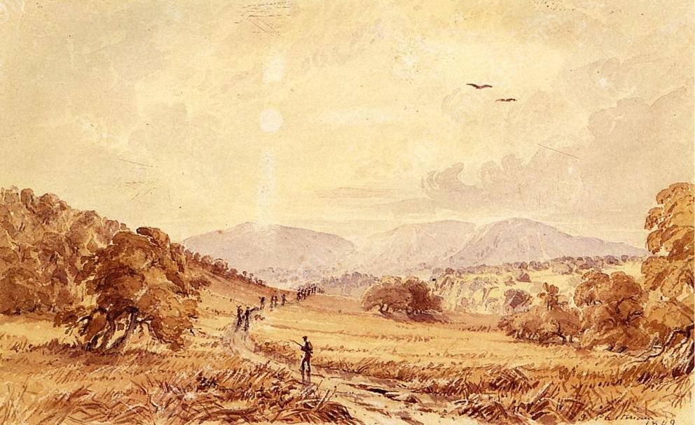 View in Texas - Miles North of San Antonio by Seth Eastman - Hand-Painted Oil Painting Reproduction