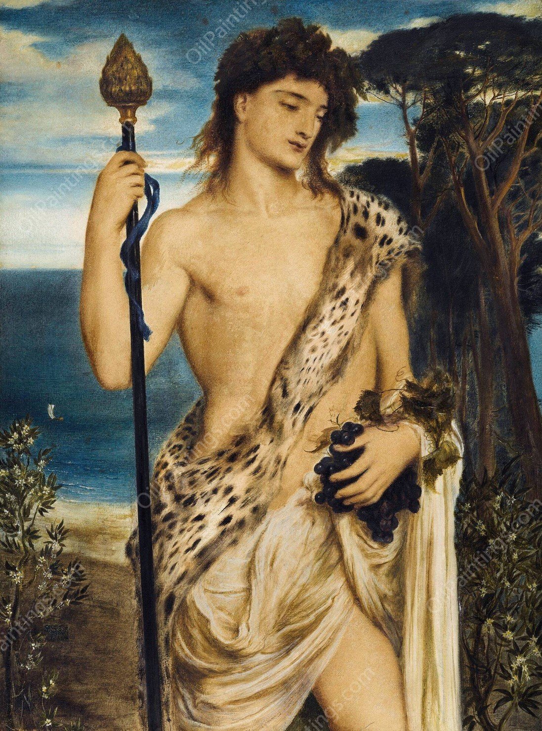 Bacchus  by Simeon Solomon - Hand-Painted Oil Painting Reproduction