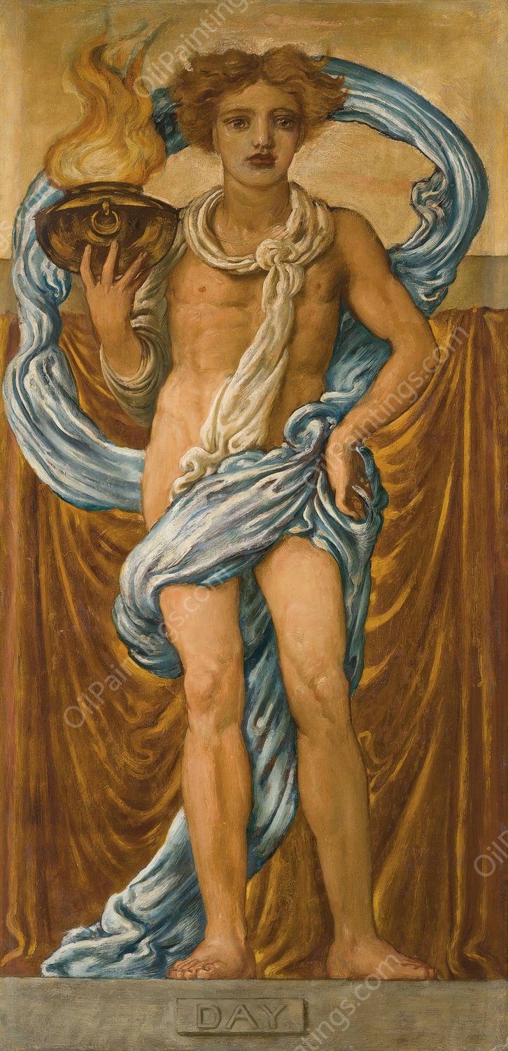 Day by Simeon Solomon - Hand-Painted Oil Painting Reproduction