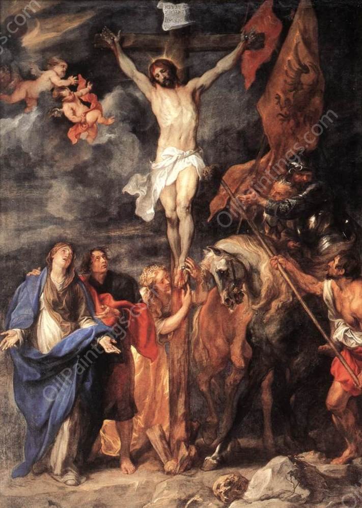 Golgotha by Sir Anthony Van Dyck - Hand-Painted Oil Painting Reproduction