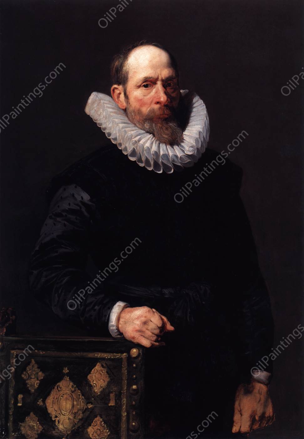 Portrait of an Old Man by Sir Anthony Van Dyck - Hand-Painted Oil Painting Reproduction