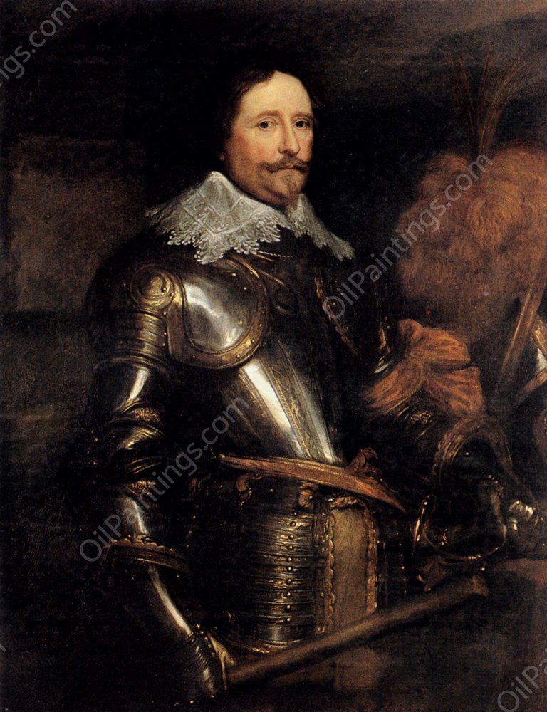 Portrait Of Frederik Hendrik by Sir Anthony Van Dyck - Hand-Painted Oil Painting Reproduction